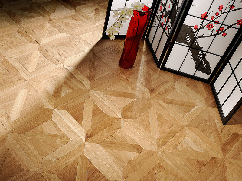 Модульный паркет COSWICK Дуб Ланже 19.05х635х635 мм, твердый воск, Натуральный, 2-х сл